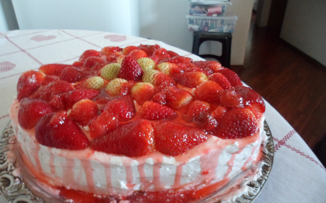 Bolo de morango