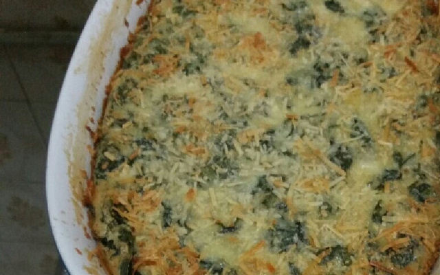 Suflê de espinafre rápido