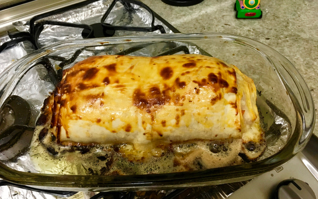 Rocambole de massa de Pastel