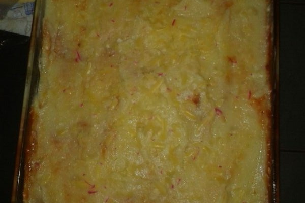 Bife à parmegiana com purê de batata