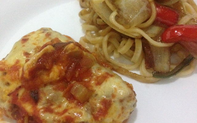 Bife de soja à parmegiana