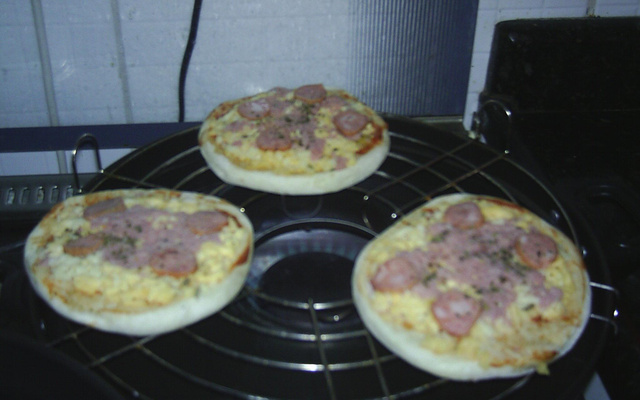 Pizza de forno ou churrasqueira