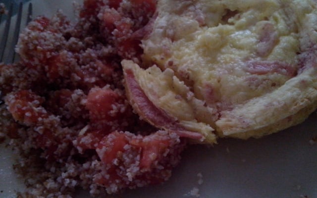 Omelete de micro-ondas da Shirlei