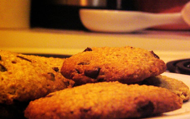 Cookies com gotas de chocolate