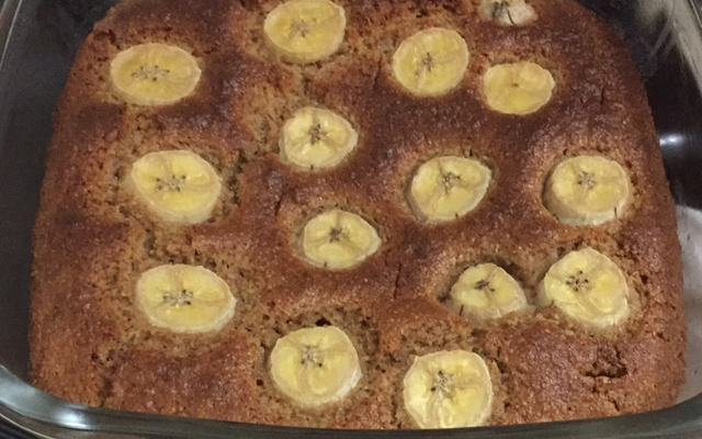 Bolo de banana fit