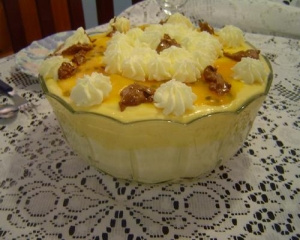 Mousse de coco e maracujá