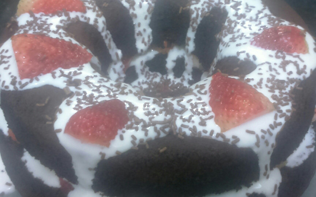 Bolo de chocolate com água