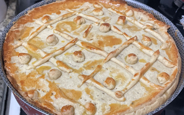 Torta especial de frango e iogurte natural