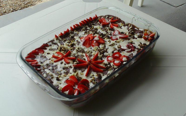 Pavê de bolacha delicioso