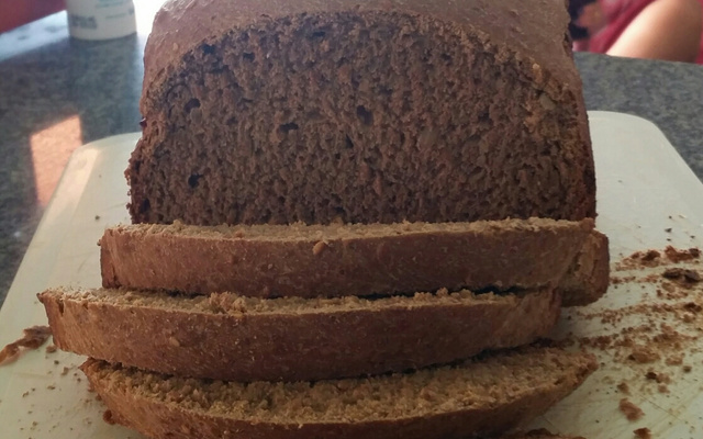 Pão integral na máquina de pão