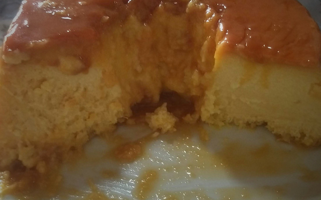 Pudim cremoso de milho 