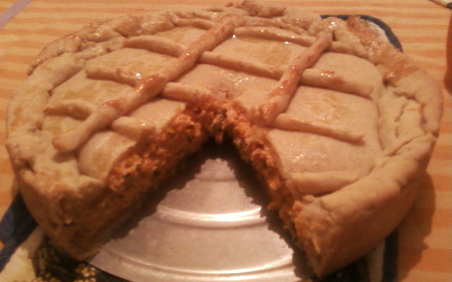 Empadão de frango com catupiry