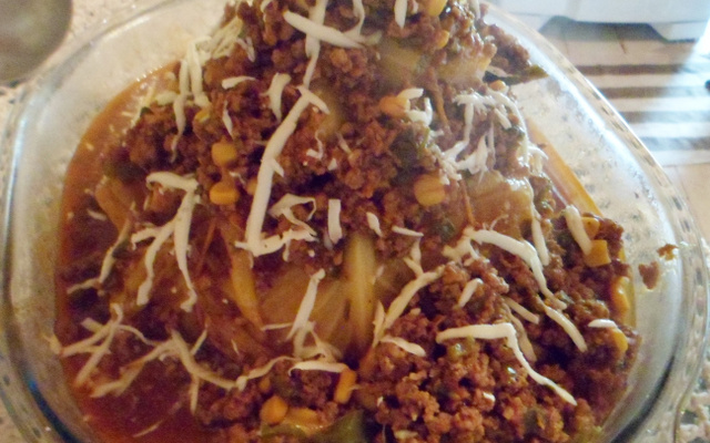 Repolho recheado da tais