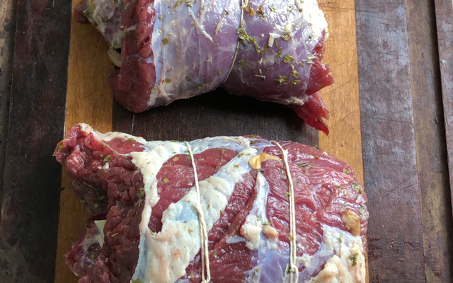 Vazio recheado assado