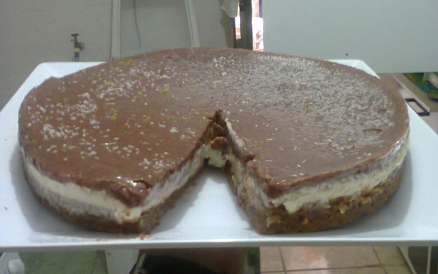 Torta de limão com chocolate