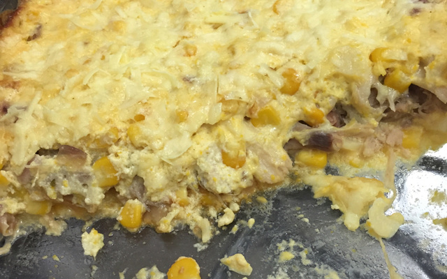 Sobras de Natal com creme de milho