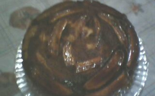 Bolo caramelizado de banana da Cida