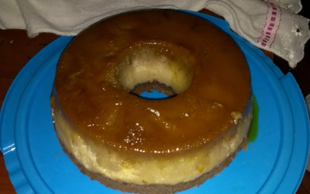 Bolo pudim de chocolate