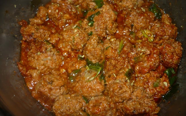 Bolinha de carne moída