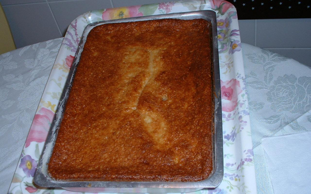 Bolo de aipim cozido tia Helena