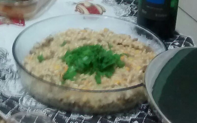 Risoto de filé mignon e mostarda