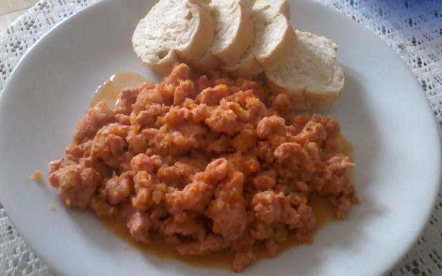 Linguiça ao vinagrete