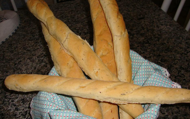 Baguete de Orégano, Azeite e Alho