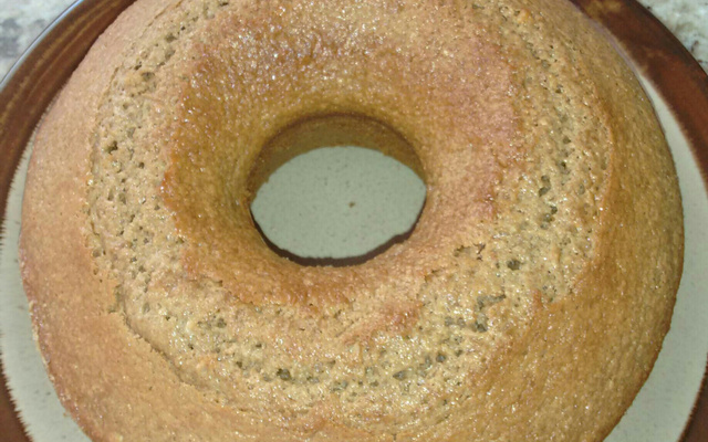 Bolo integral com passas no liquidificador