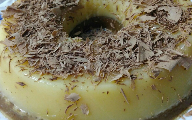 Gelatina de café e baunilha