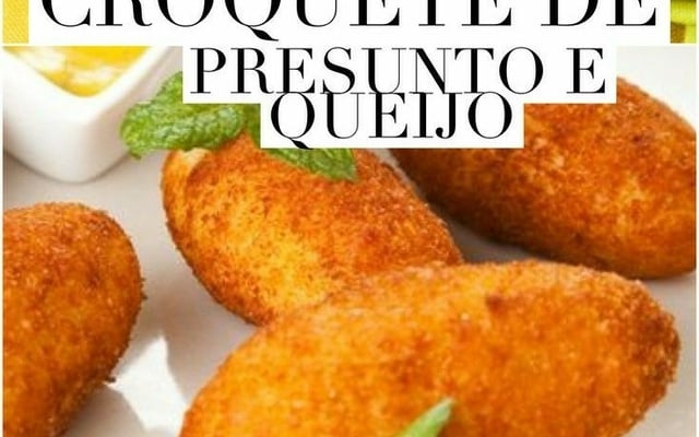 Croquete de presunto e queijo