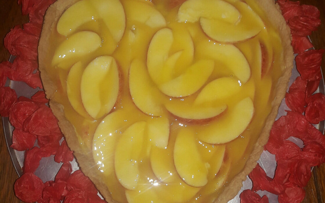 Torta de Maça e Morango