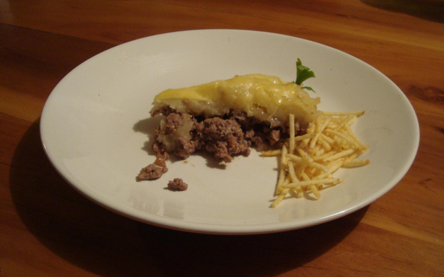 Escondidinho de carne moída