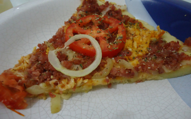 Pizza rápida de liquidificador