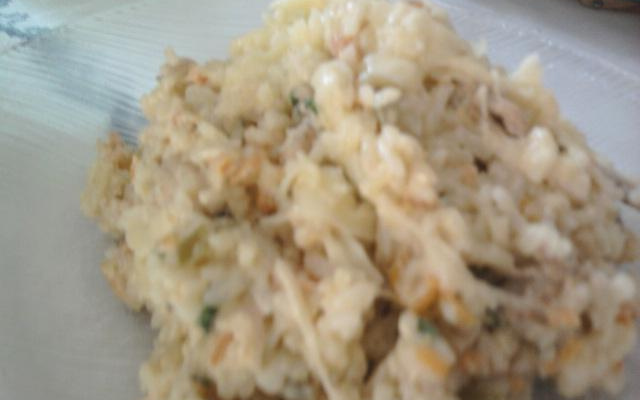 Arroz cremoso de camarão