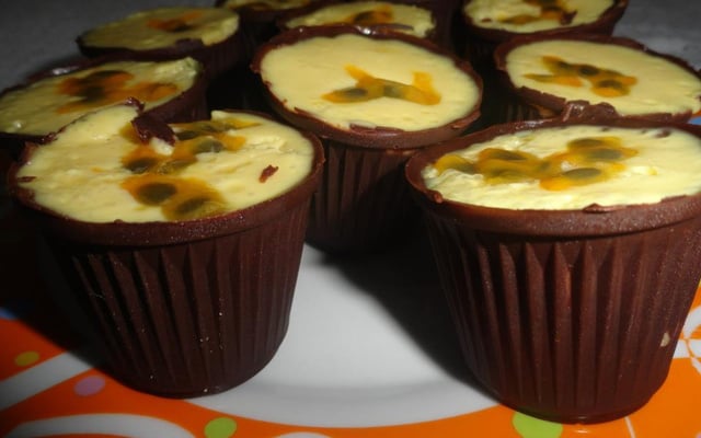 Copinhos de chocolate para Páscoa