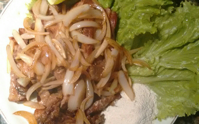 Bife frito rápido e gostoso