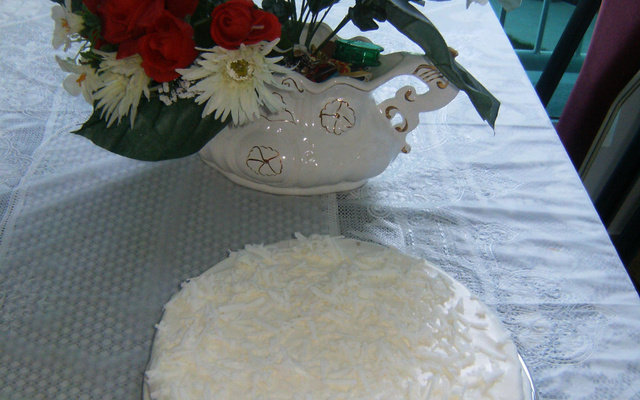 Bolo bandeja de coco