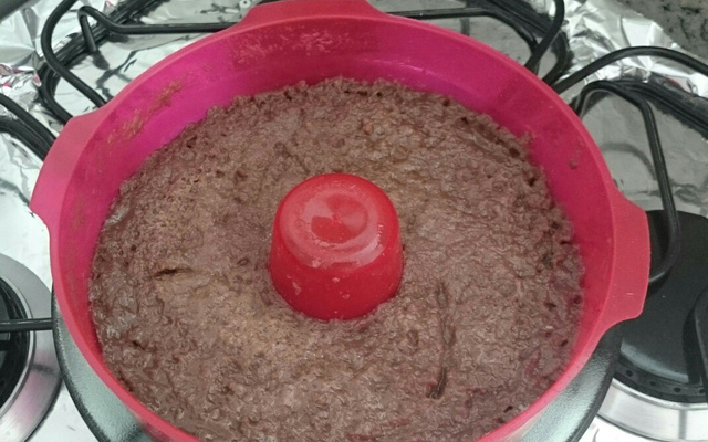 Pudim de chocolate no microondas