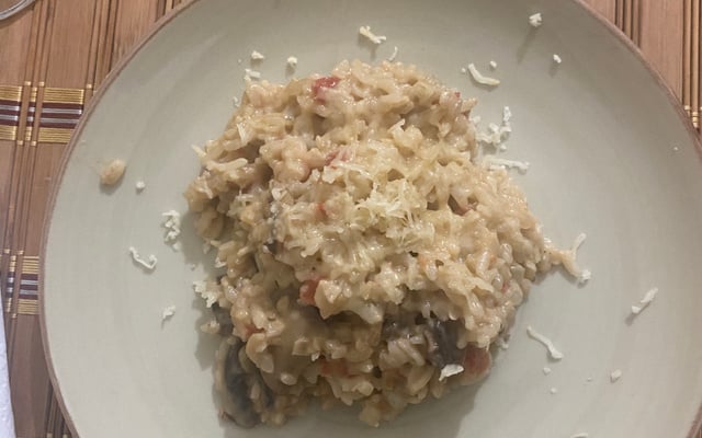 Risoto de cogumelos