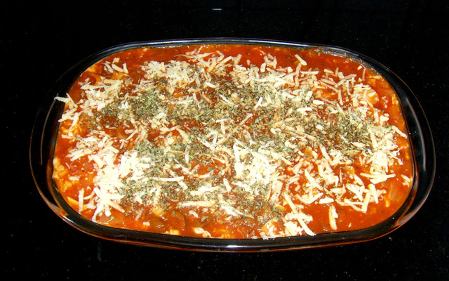 Lasanha quatro queijos