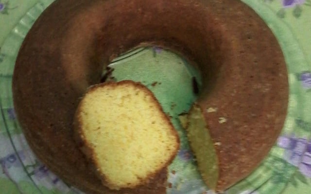 Bolo de flocão de milho fofinho