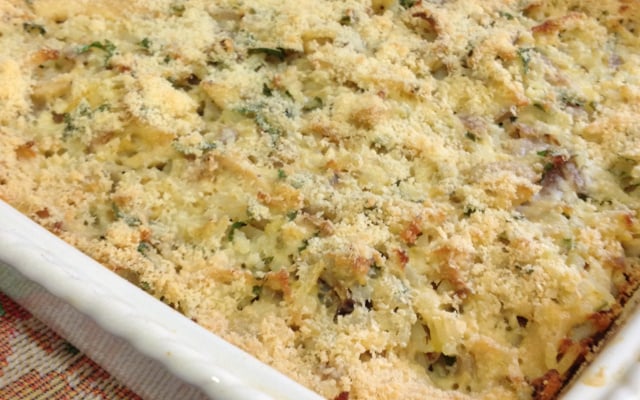 Tarte de arroz com frango