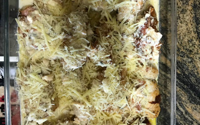 Bife de Frango Enrolado ao Forno