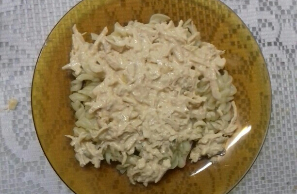 Macarrão ao molho de frango