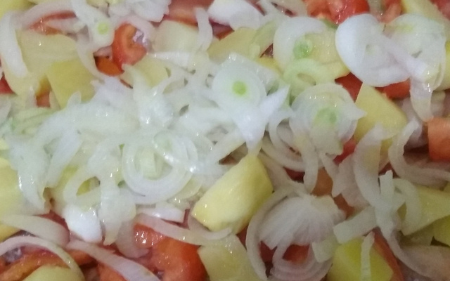 Filé de peixe com batatas