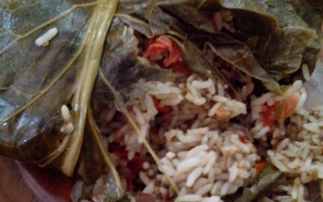 Charuto de couve na panela de pressão