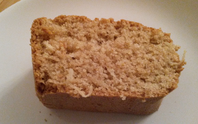 Bolo integral de coco sem lactose