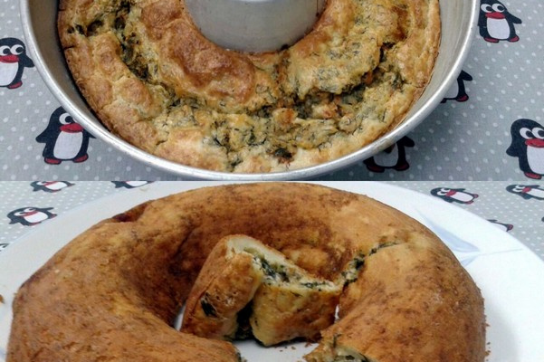 Torta de folha de cenoura