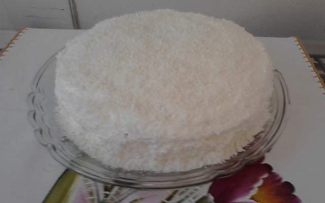 Bolo de coco recheio de coco