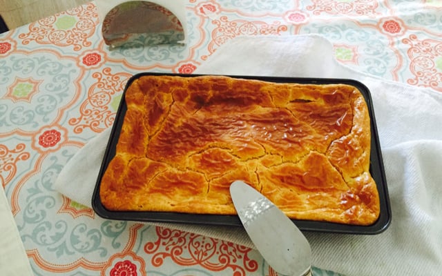 Torta de palmito de liquidificador